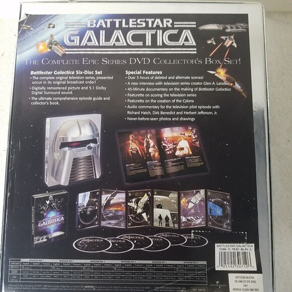 Battlestar Galactica‎ - The Complete Epic Series (DVD, 2003, 6-Disc Set,... - Picture 2 of 9